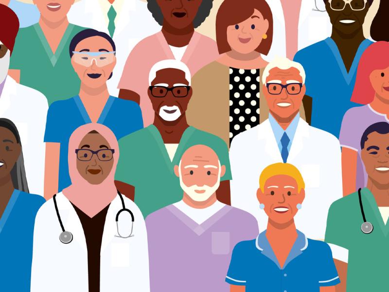 Group of physicians