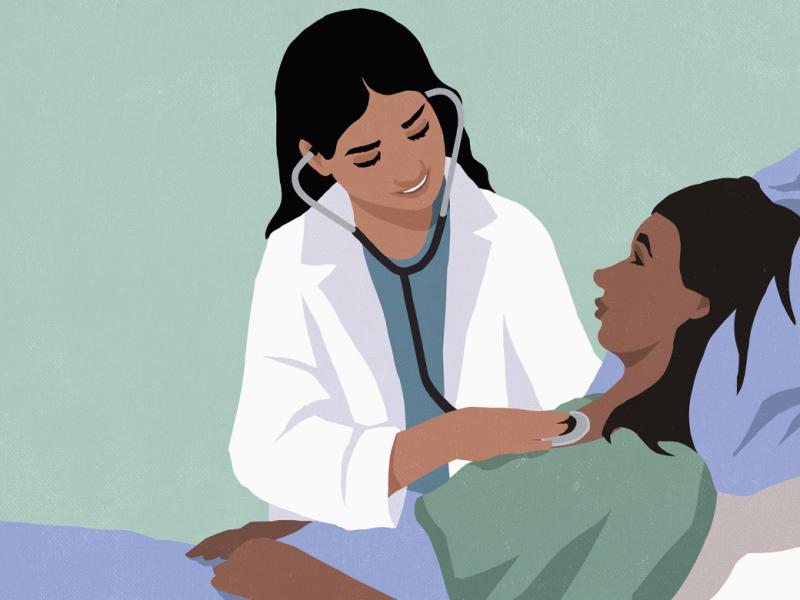 Healthcare worker bedside