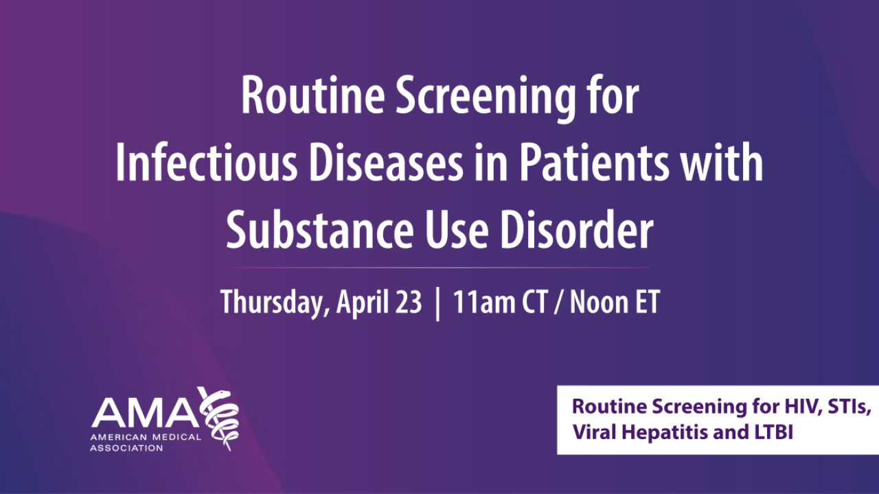 Infectious Diseases Routine Screening for Patients with SUD