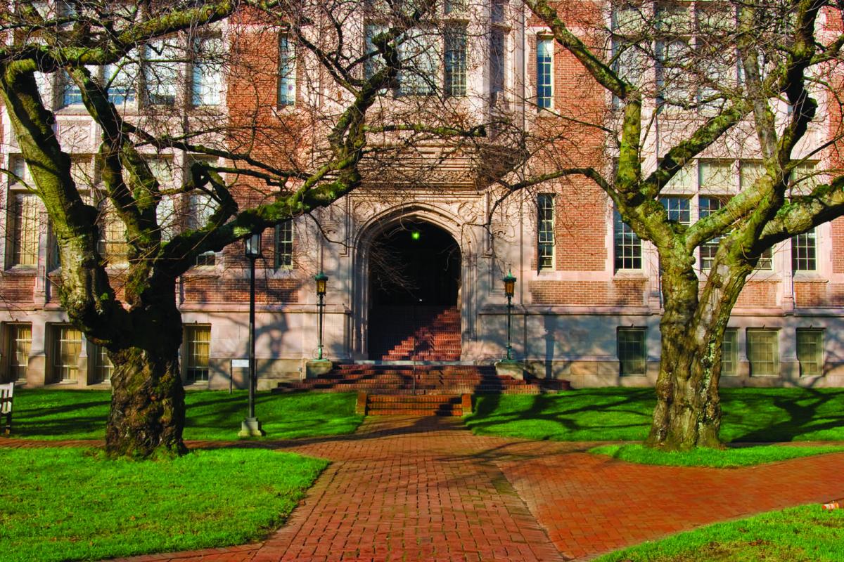 Facade of college building