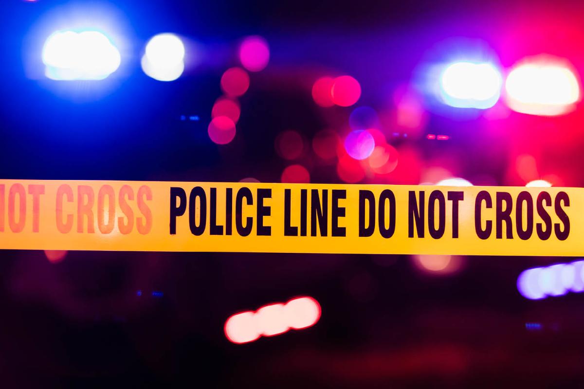 Crime scene police line tape