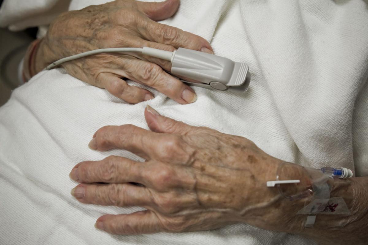 Elderly hands
