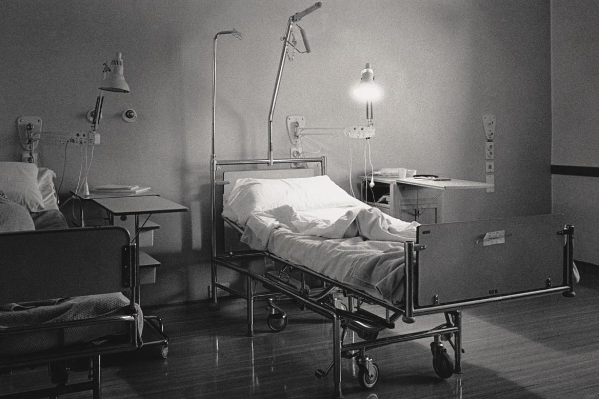 Empty hospital room