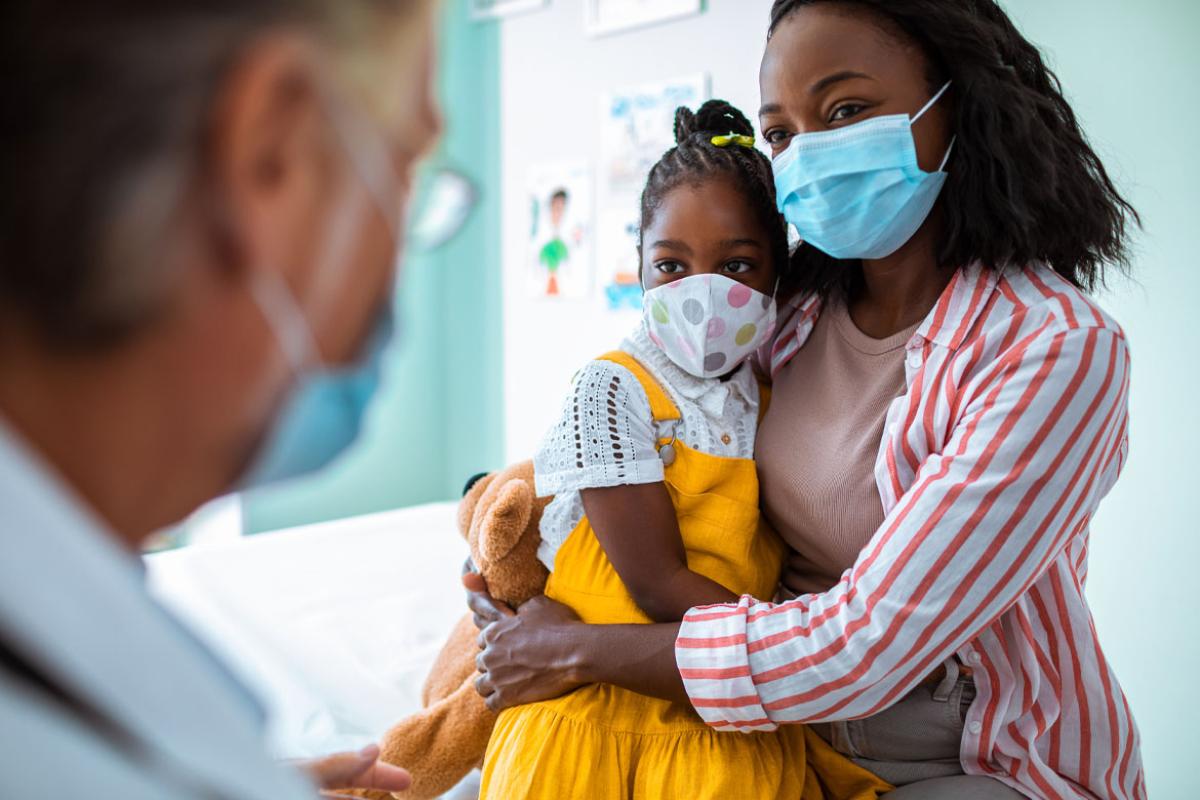 Family at a physician's office