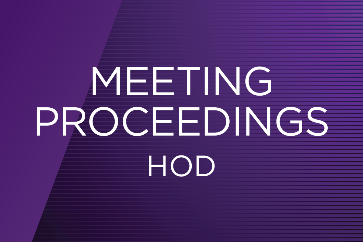 2023 HOD Annual Meeting proceedings 
