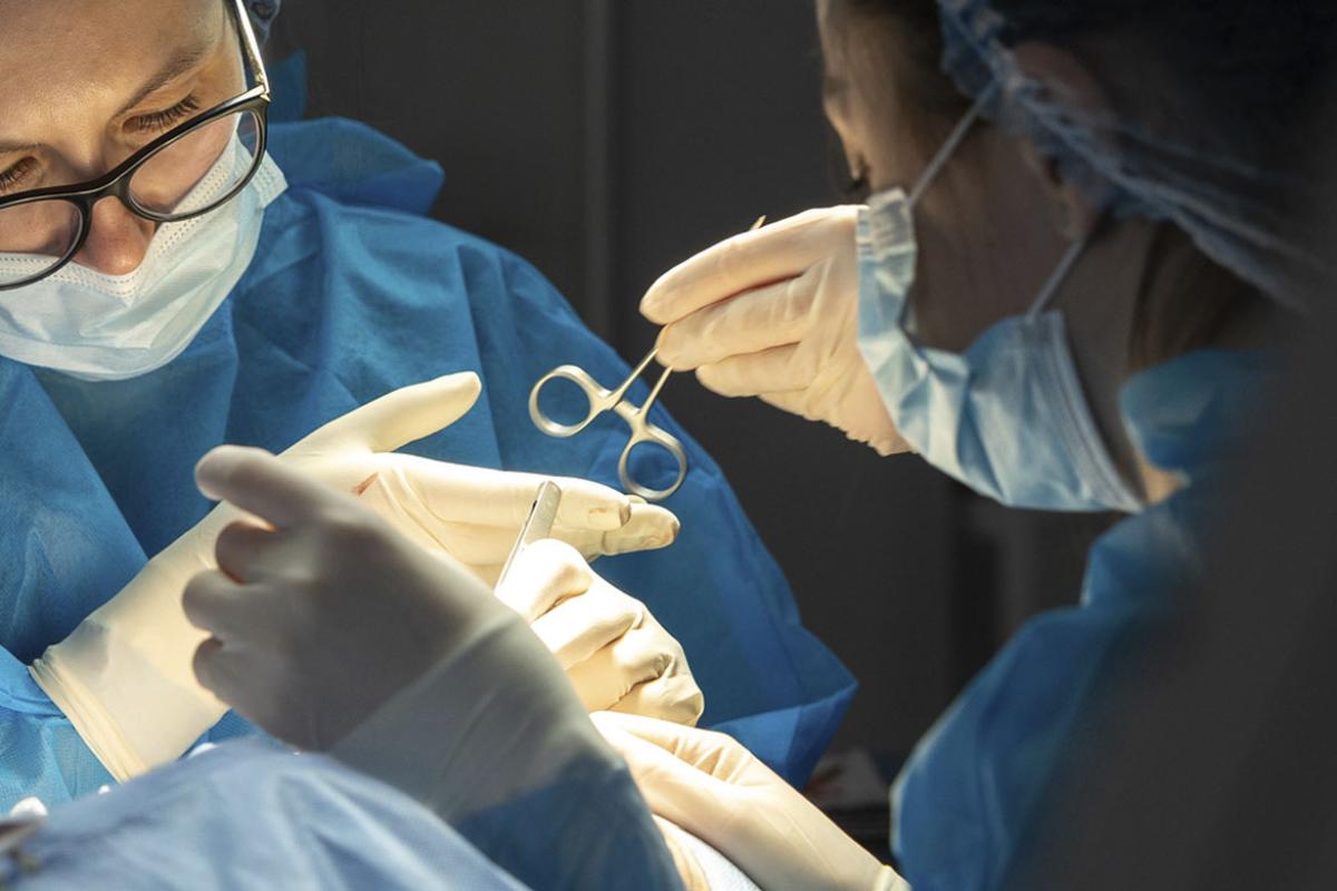 Surgery in progress