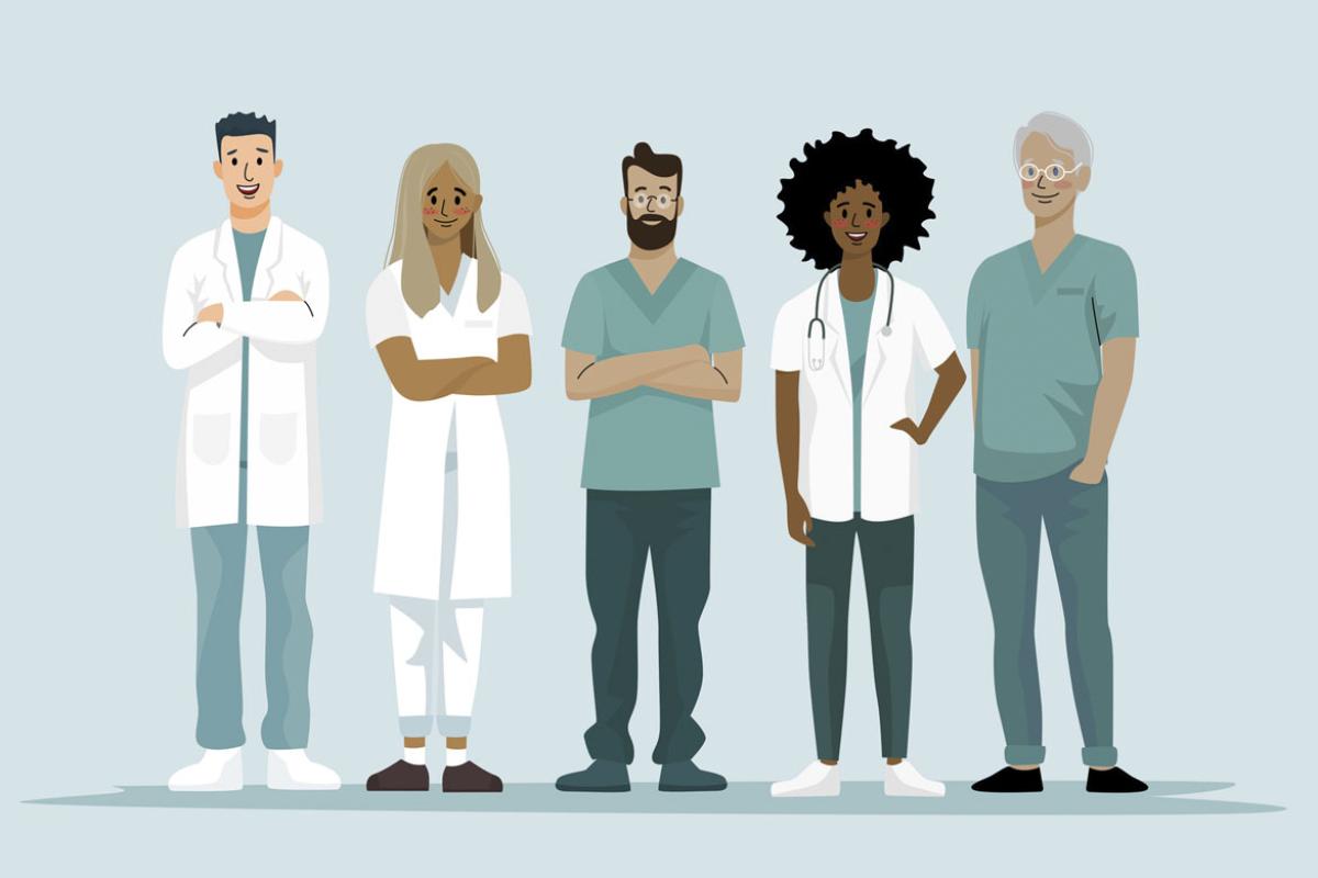 A group of medical workers